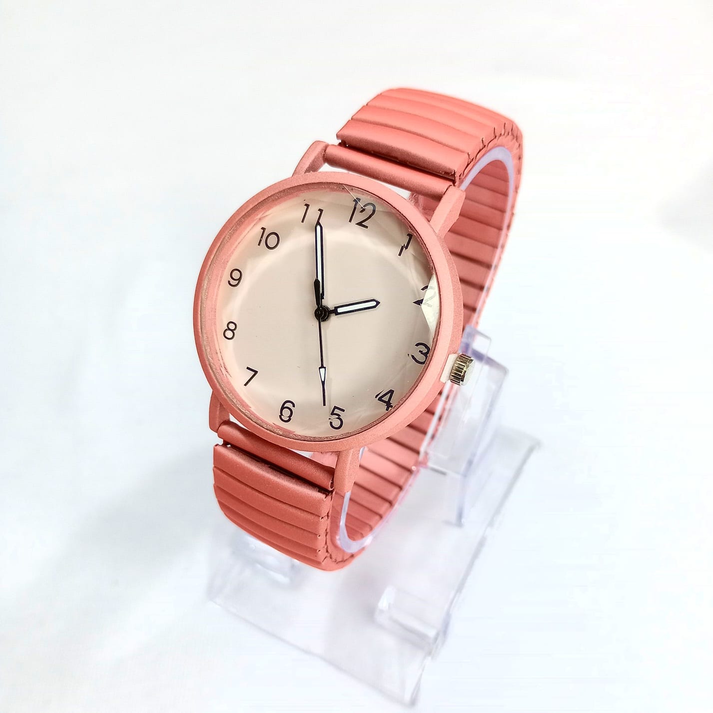 Reloj Elastizado Verde Agua Menta con Esfera Clara - Imagen 3