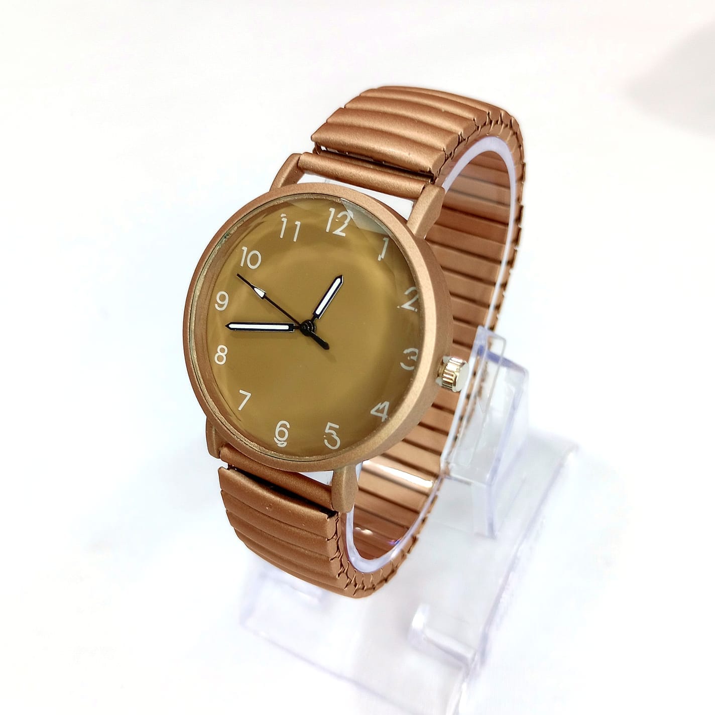 Reloj Elastizado Verde Agua Menta con Esfera Clara - Imagen 6