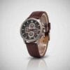 Reloj Cronógrafo Cuarzo Correa Cuero Marrón