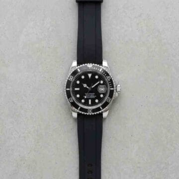 Reloj deportivo acero inoxidable correa silicona marrón