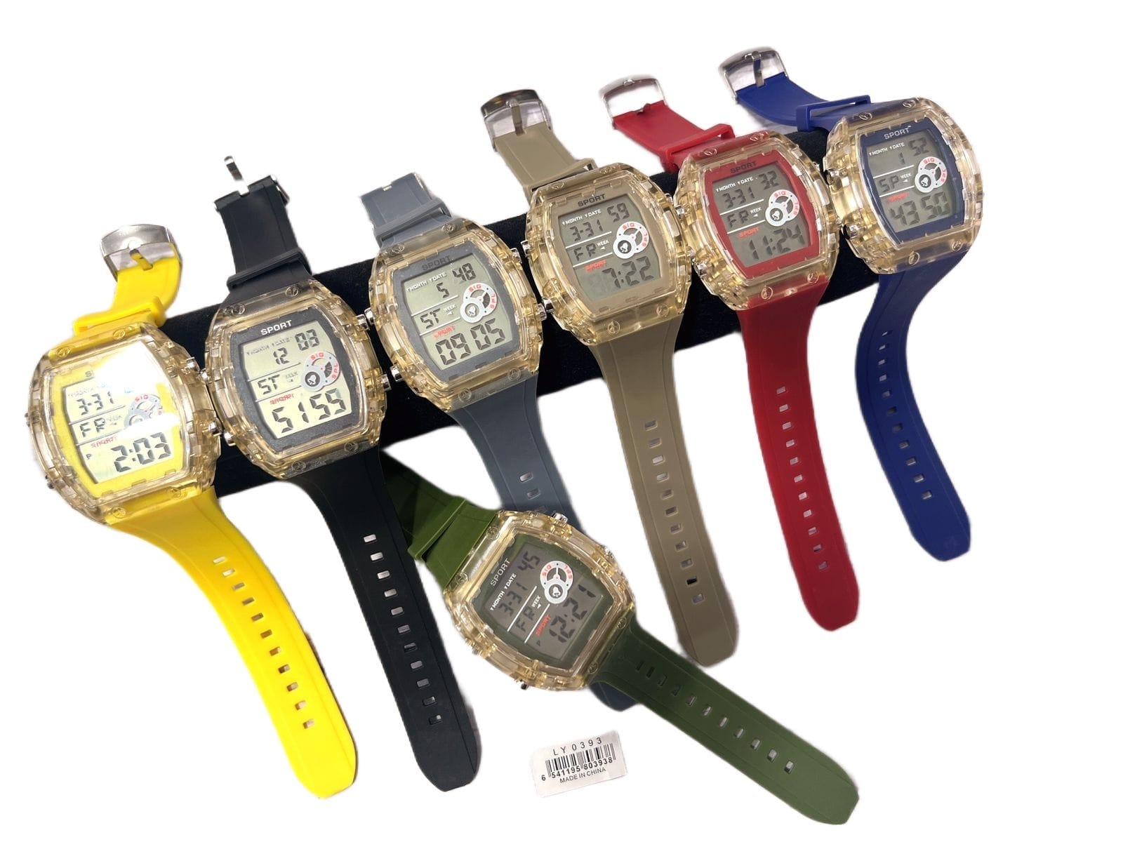 Reloj Digital Deportivo Rectangular Correa Silicona