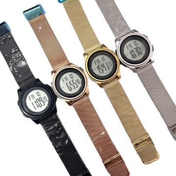 Reloj Digital Deportivo con Malla Metálica Ajustable