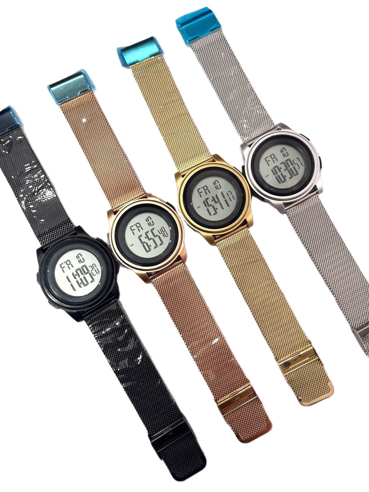Reloj Digital Deportivo con Malla Metálica Ajustable