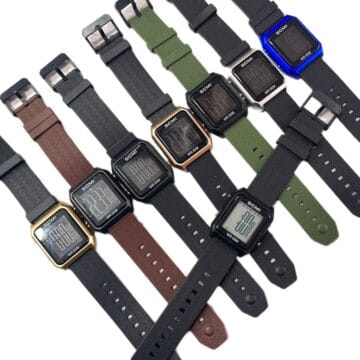 Reloj Digital Cuadrado con Correa de Tela Ajustable