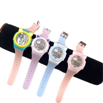 Reloj Digital Infantil Colorido con Correa de Silicona