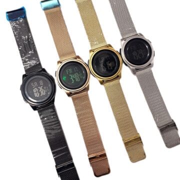 Reloj Digital con Malla Metálica y Pantalla LED