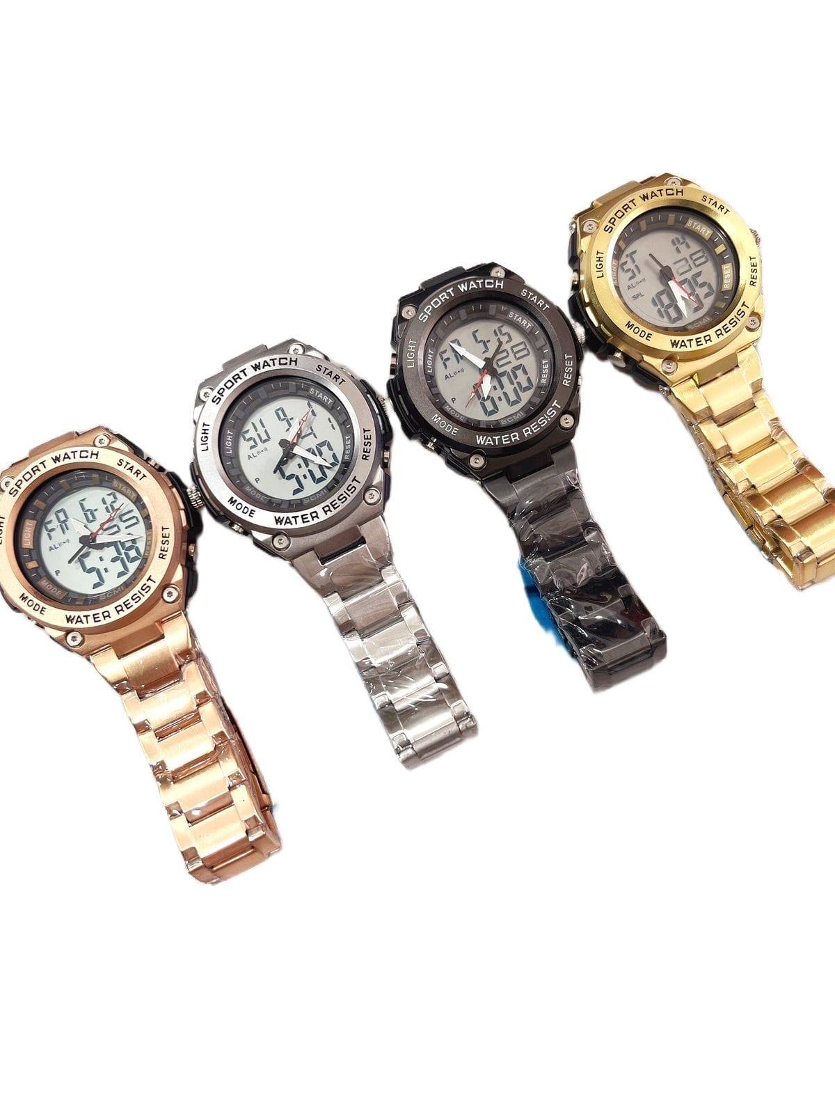Reloj Digital Deportivo Water Resist Acero Inoxidable