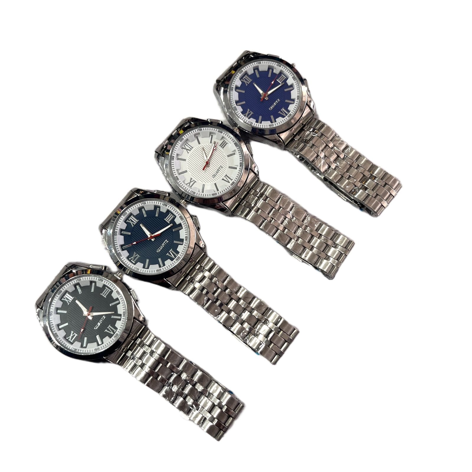 Reloj analógico acero inoxidable esfera romana - Imagen 2