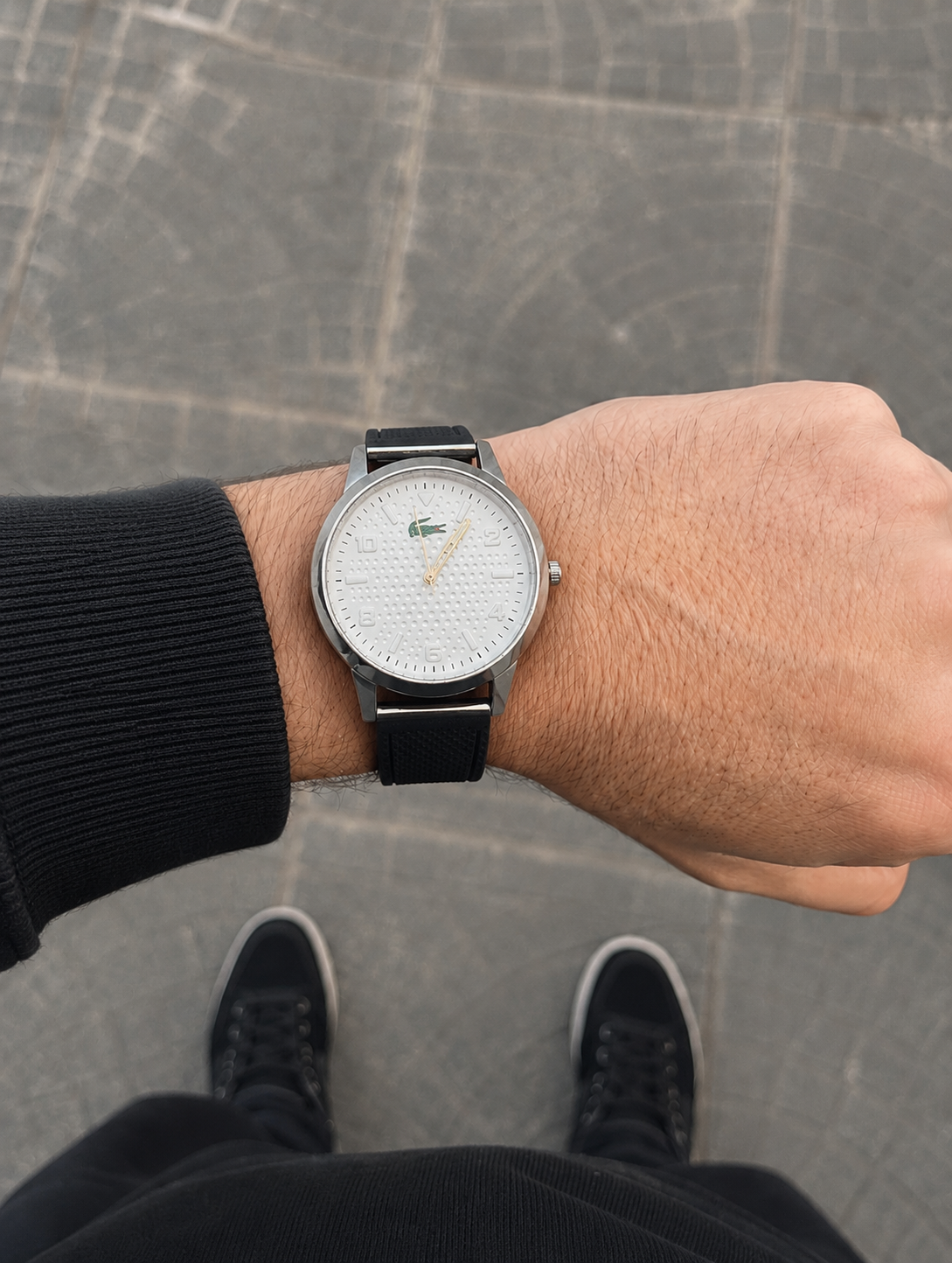 reloj blanco para hombre