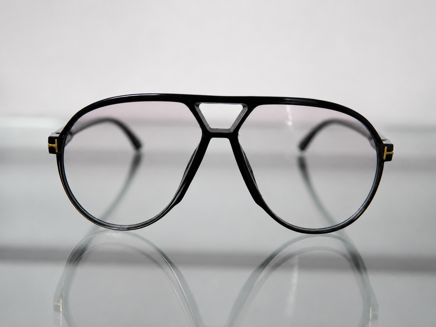Anteojos Aviador Negros Unisex - Imagen 2