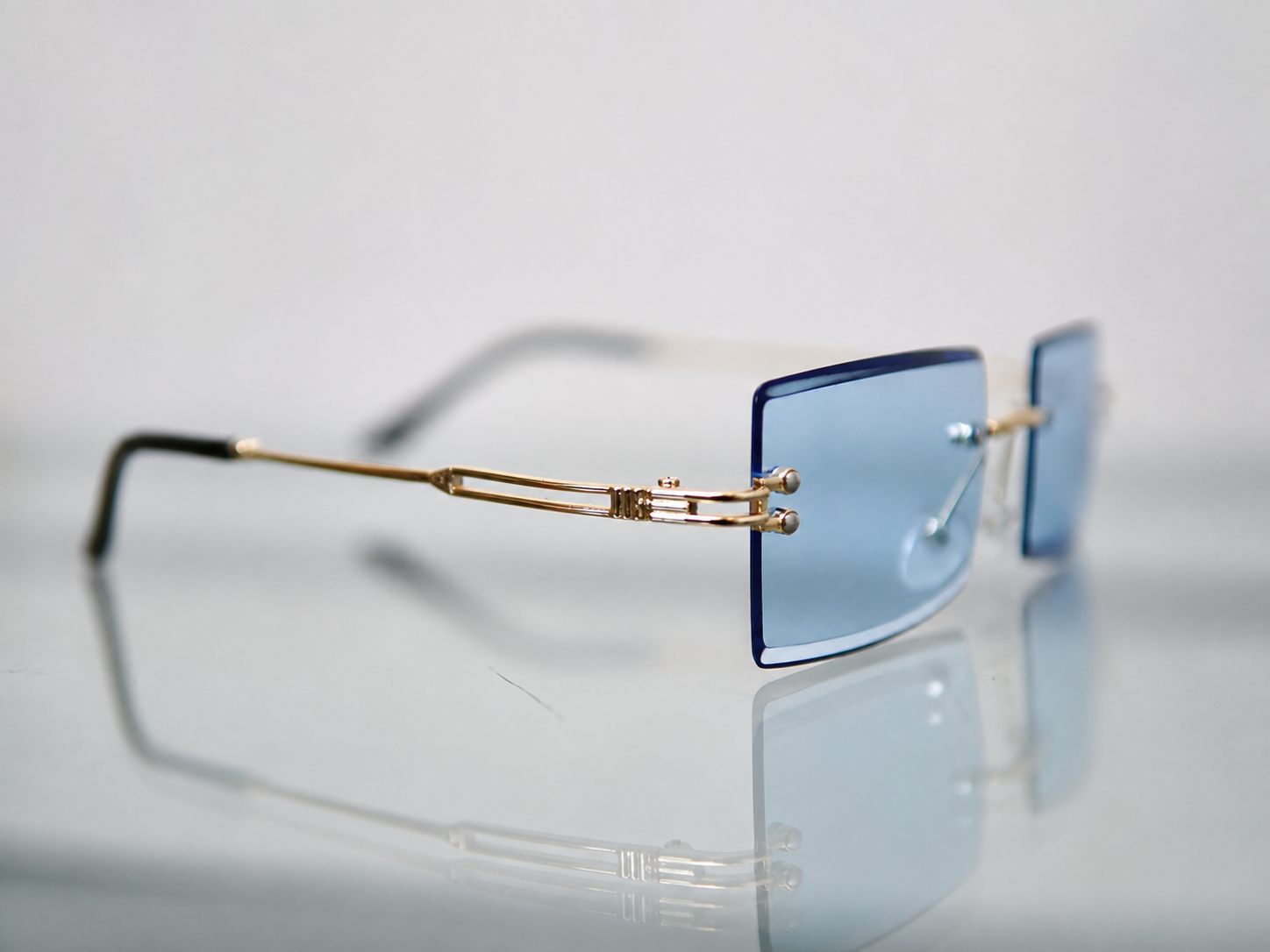 Anteojos Rectangulares Rimless - Imagen 2