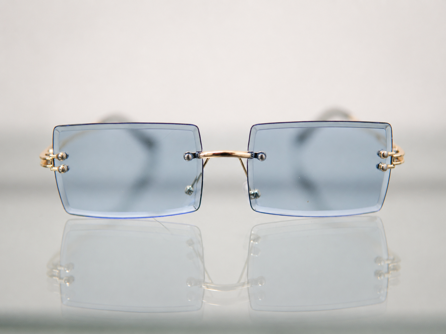 Anteojos Rectangulares Rimless - Imagen 3