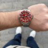 Reloj Bisel Rojo Malla Metálica por mayor