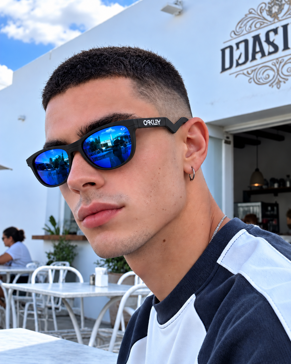 Lente redondo hombre